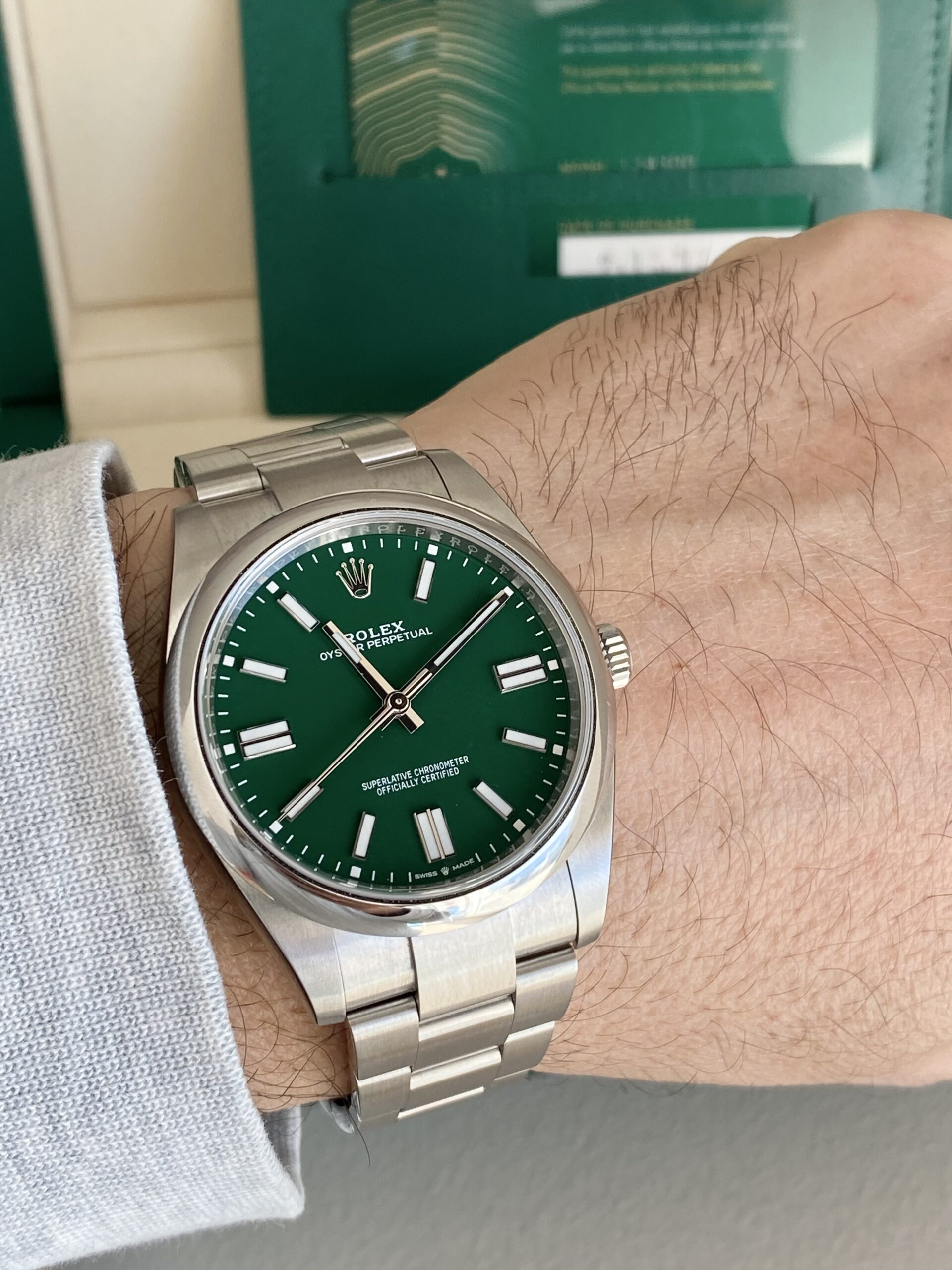 green oyster perpetual